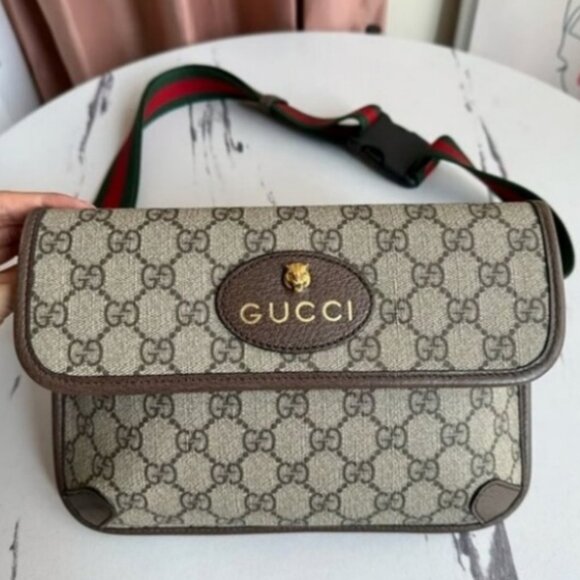Gucci Gold-Tone Hardware GG Shoulder Bag - Picture 1 of 6